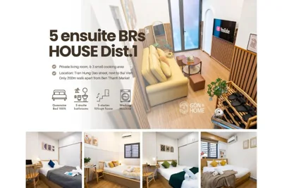 五卧室独栋屋 — Private 5-6BRs house - Walk to BenThanh, BuiVien by Gon De Home