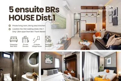 Private 5-6BRs house - Walk to BenThanh, BuiVien by Gon De Home – Ảnh 5