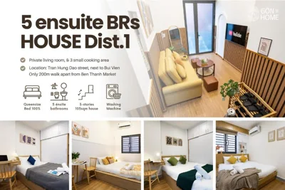 Private 5-6BRs house - Walk to BenThanh, BuiVien by Gon De Home – Ảnh 10